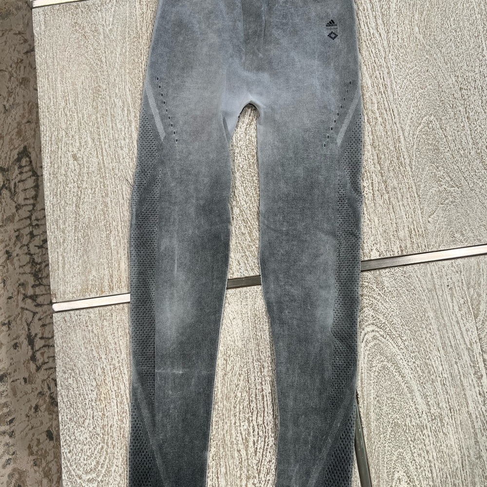 Adidas Gray Performance Leggings for Active Wear